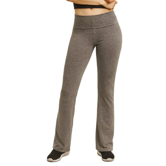 Women's Boot Cut Flare Yoga Pants Wide Waistband Comfortable Stretch Cotton