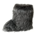 thumbnail image 1 of Women's Boot Furry Short Boot Mid Calf Boots Warm Comfortable Outdoor Flat Shoes, 1 of 7
