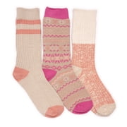 Muk Luks Women's 3 Pair Pack Boot Socks
