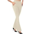 thumbnail image 1 of Women's Bootcut Dress Pants - Stretch High Waist Office Slacks with Pockets, Business Casual & Yoga Work PantAthletic Works Pants, 1 of 6