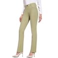 thumbnail image 1 of Women's Bootcut Yoga Dress Pants Pull-On Stretch Work Business Casual Slacks Petite Regular Trousers with Pockets, 1 of 5