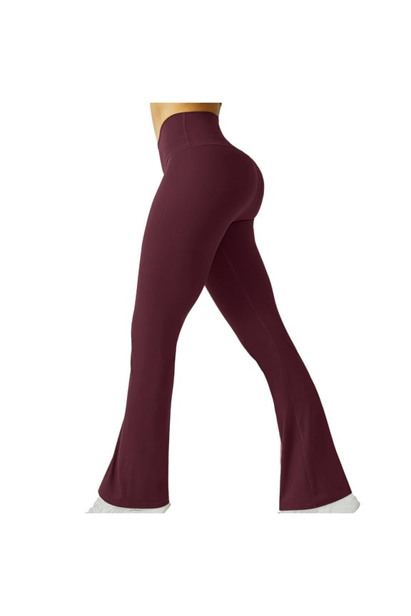 Women's Bootcut Yoga Pants Flare Leggings Long Bootleg High-Waisted Flare Pants Crossover Yoga Pants with Tummy Control, High-Waisted and Wide Leg,Butt Lifting Leggings For Women