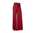 thumbnail image 1 of Women's Bootcut Yoga Pants High Waist Tummy Control Long Bootleg Work Pants Workout Running Wide Leg Lounge Flare Pants for Women, 1 of 2