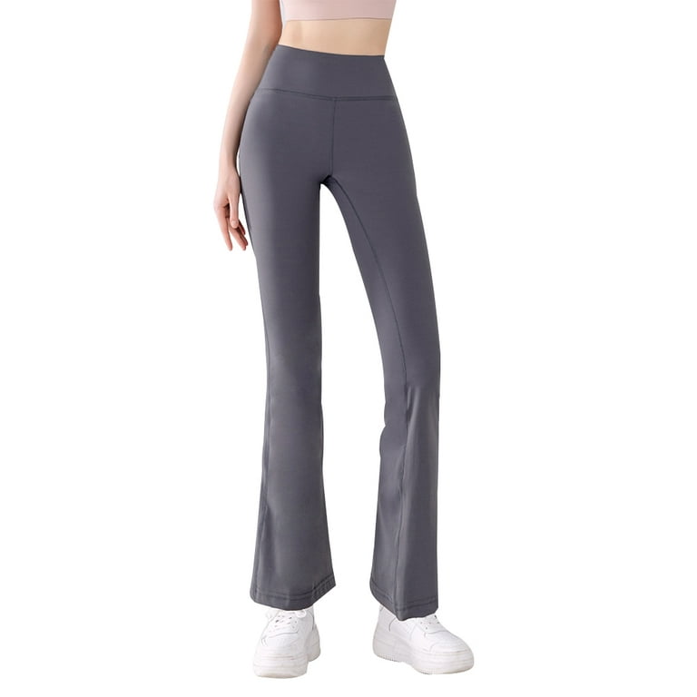 Women's Bootcut Yoga Pants Flared w/ Pockets High Waist Workout Bootleg  Leggings