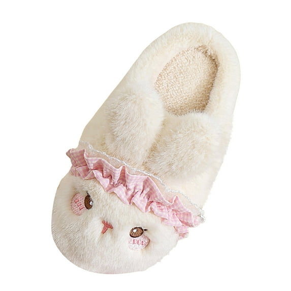 Women's Bootie Slippers Warm Soft Comfy Memory Foam Non-slip Indoor House Shoes Slip-On Fuzzy Slippers