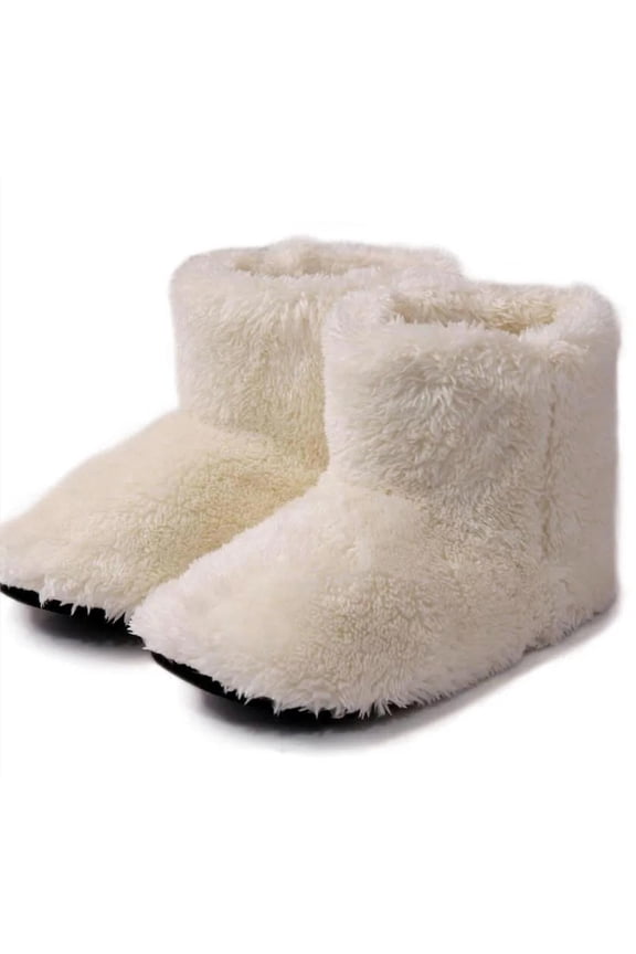 Women's Booties Slippers Indoor Outdoor Cozy Plush House Shoes Memory Foam Fuzzy Fleece Ankle Booties
