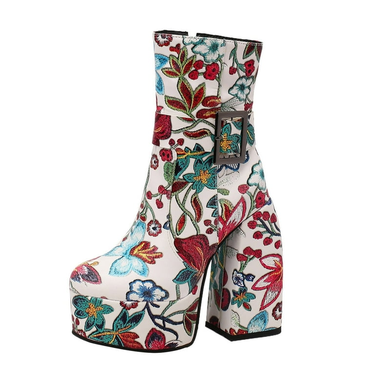 Snakeskin platform booties top