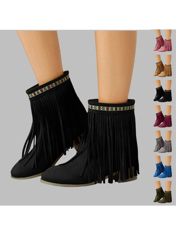 Women's Boots Chunky Low Heel Pointy Toe Ankle Booties Fashion Casual Versatile Warm Fall Winter Comfortable Shoes for Women Green 6