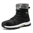 thumbnail image 1 of Xiaoxatg Women's Boots Couples Winter Plus Thick Warm Lace Up Boots for Men and Women 8.5 Black, 1 of 9