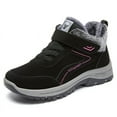 thumbnail image 1 of Women's Boots Fashionable Insulated Warm Lined Mid Calf Leather Lace Up Winter Footwear for Ladies, 1 of 7