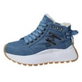 thumbnail image 1 of Women's Boots High Top Lined Thick Sole Height Enhancing Athletic Shoes for Casual Daily Wear, 1 of 9
