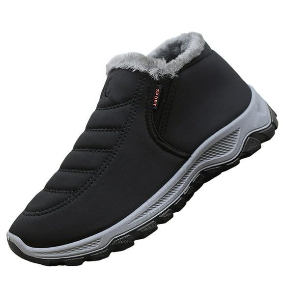 Xiaoxatg Women's Boots Outdoor Walking Shoes Versatile Winter Footwear for Couples for Cold Weather Activities 6 Black