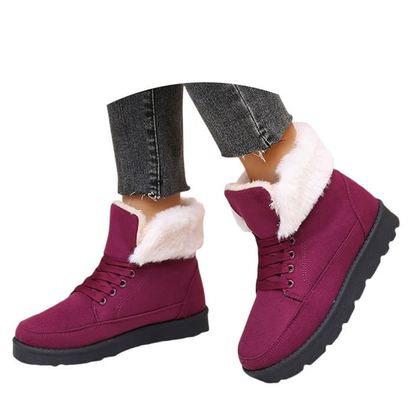 Women's Boots Stylish Winter Boots With Comfortable Thick Platform Sole Versatile Ankle Booties For Outdoor Activities And Casual Wear