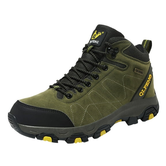 Xiaoxatg Women's Boots Thick Soled Outdoor Fashion Sneakers Ideal for Hiking and Adventure 7 Army Green