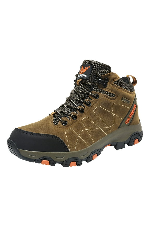 Women's Boots Thick Soled Outdoor Fashion Sneakers Ideal for Hiking and Adventure 7.5 Brown