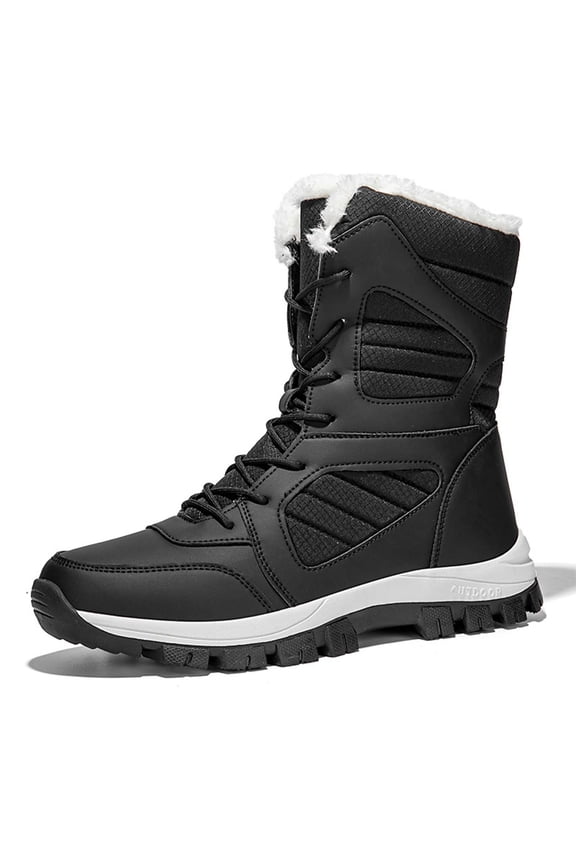 Women's Boots Thickened Long Lined Warm High Top Oversized Winter Boots for Comfort and Style