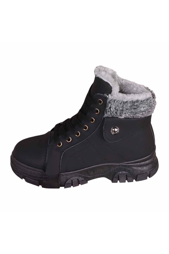 Women's Boots Winter Boots Insulated Lace Up Outdoor Comfortable Traction Durable Sole Warm Cold Weather Footwear for Ladies