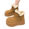 thumbnail image 1 of Women's Boots Winter Boots Platform Sole Lined Ankle Booties for Cold Weather Comfort Stylish Footwear, 1 of 5