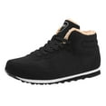 thumbnail image 1 of Xiaoxatg Women's Boots - Winter Lace Up Warm Comfortable Mid Tube Boots Shoes 7.5 Black, 1 of 9