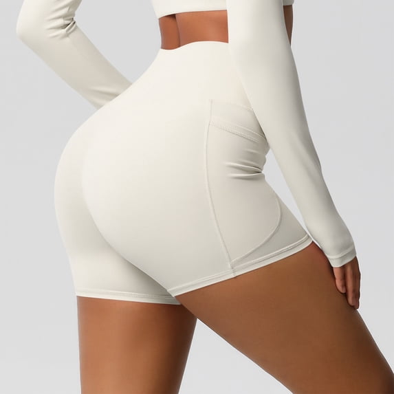 Women's Booty Shorts High Waisted Tummy Control Butt Lifting Breathable Quick Dry Running Yoga Workout Biker Shorts for Women Size S-XL