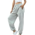 thumbnail image 1 of Women's Bottom Sweatpants Joggers Pants Workout High Waisted Yoga Lounge Pants With Pockets, 1 of 7