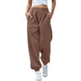 thumbnail image 1 of Women's Bottom Sweatpants Joggers Pants Workout High Waisted Yoga Pants With Pockets Womens Lightweight Pants Womens Linen Pants Tall Business Casual Pants for Women Long Loose Dress Pants for Women, 1 of 8