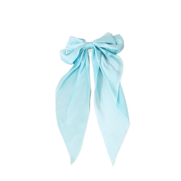 Women's Bow Hair Clips Fabric Bow Hair Barrette for Female Decorative Elegant Hair Accessories Head Decoration for Grils Wedding Party Event Light Blue
