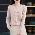 thumbnail image 1 of Women's Bow Tie Decoration Knit Sweater, Soft Loose Fit Long Sleeve Pullover Top, 2025 Fall New Classic Casual Blouse, Comfortable Stretchable Daily Wear for Seasonal Transition Light Pink XXXXL, 1 of 4