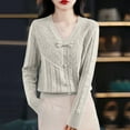 thumbnail image 1 of Women's Bow Tie Decoration Knit Sweater, Soft Loose Fit Long Sleeve Pullover Top, 2025 Fall New Classic Casual Blouse, Comfortable Stretchable Daily Wear for Seasonal Transition Beige L, 1 of 4