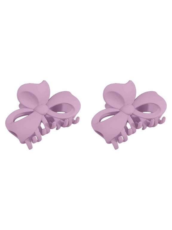 Women's Bow Tie Hair Clip Frosted Simple Clip Back Hair Clip Hair Accessories 2PCS Barrettes for Girls Swank Tie Bar Clip Small Metal Barrettes for Girls Vintage Hair Barrette Select Auto Hair Plait