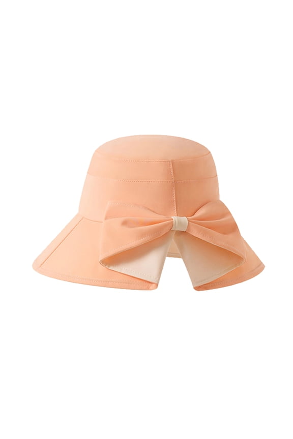 Women's Bowknot Wide Brim Sun Hat – Foldable, 360° Protection UV Protection Breathable Summer Travel Beach Hat Watermelon Red One Size