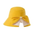 thumbnail image 1 of Women's Bowknot Wide Brim Sun Hat – Foldable,360° Protection UV Protection Breathable Summer Travel Beach Hat, 1 of 3
