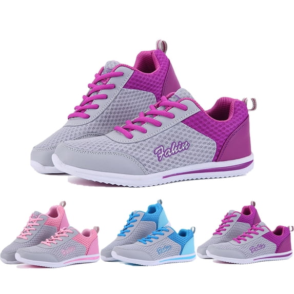 Women's Bowling Shoes Lightweight Breathable Mesh Sneakers with Arch Support for Running Casual Daily Wear