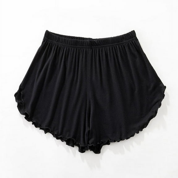 Women's Boxer Briefs Shorts Underwear Soft Boyshorts Pjs Short Black XXXXXXXXS
