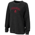 thumbnail image 1 of Women's Boxercraft Black Arkansas Razorbacks Rally Corduroy Pullover Sweatshirt, 1 of 1