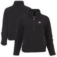 thumbnail image 1 of Women's Boxercraft Black Georgia Bulldogs Everest Raglan Fleece Half-Zip Sweatshirt, 1 of 3