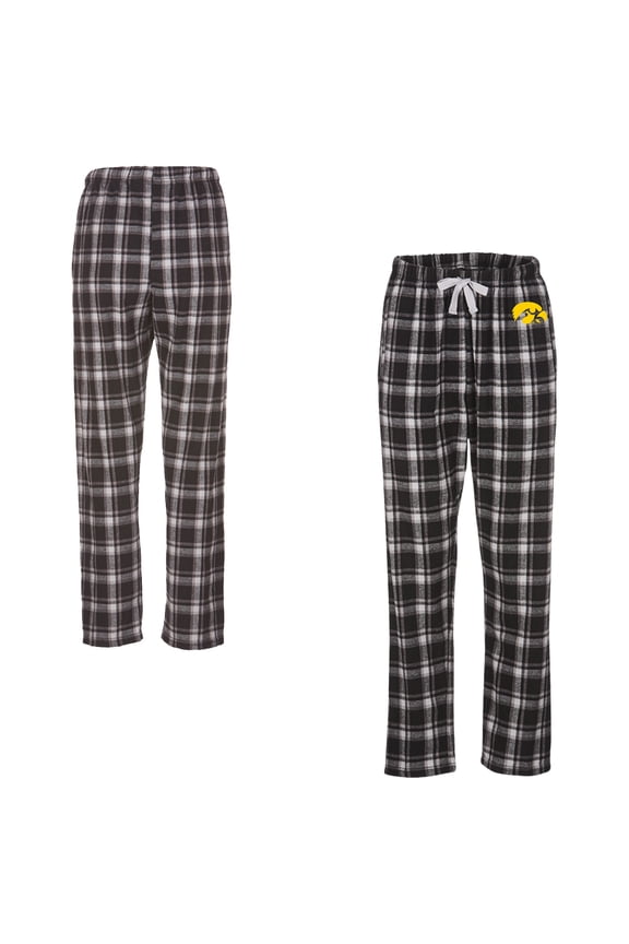 Women's Boxercraft  Black Iowa Hawkeyes Haley Flannel Pants
