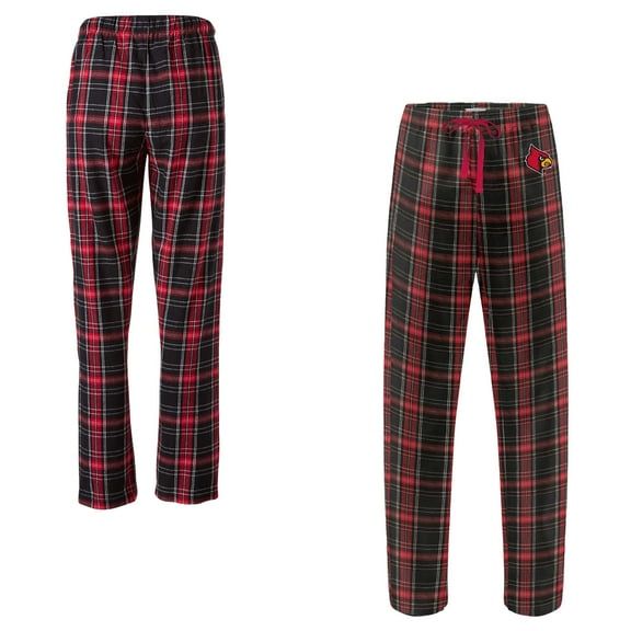 Women's Boxercraft  Black Louisville Cardinals Haley Flannel Pants