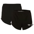 thumbnail image 1 of Women's Boxercraft  Black Mississippi State Bulldogs Essential Lined Athletic Shorts, 1 of 3
