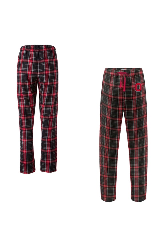 Women's Boxercraft  Black Ohio State Buckeyes Haley Flannel Pants