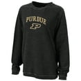 thumbnail image 1 of Women's Boxercraft Black Purdue Boilermakers Rally Corduroy Pullover Sweatshirt, 1 of 1