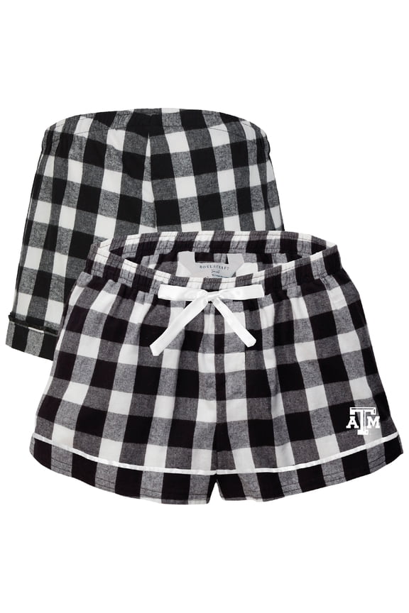Women's Boxercraft Black Texas A&M Aggies Flannel Shorts