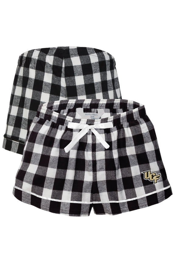 Women's Boxercraft Black UCF Knights Flannel Shorts