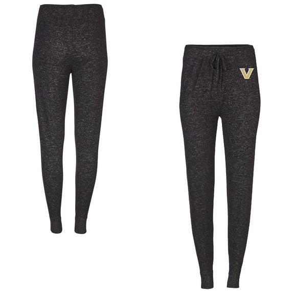 Women's Boxercraft Black Vanderbilt Commodores Cuddle Tri-Blend Jogger Pants