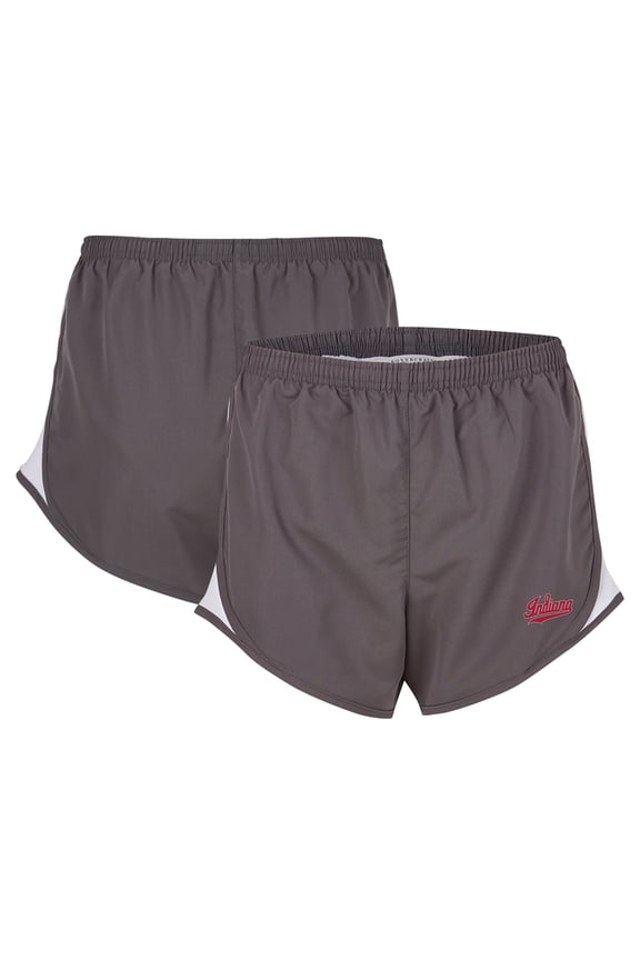 Women's Boxercraft  Gray Indiana Hoosiers Essential Lined Athletic Shorts