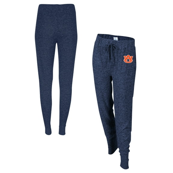 Women's Boxercraft Navy Auburn Tigers Cuddle Tri-Blend Jogger Pants