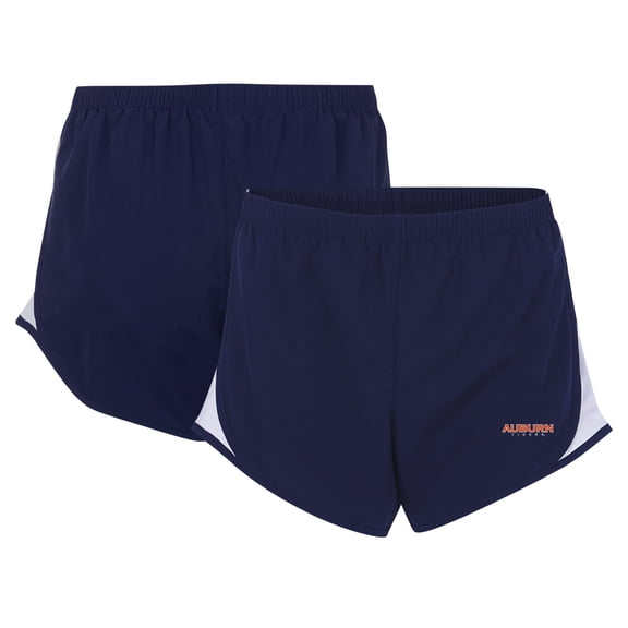 Women's Boxercraft Navy Auburn Tigers Essential Lined Athletic Shorts
