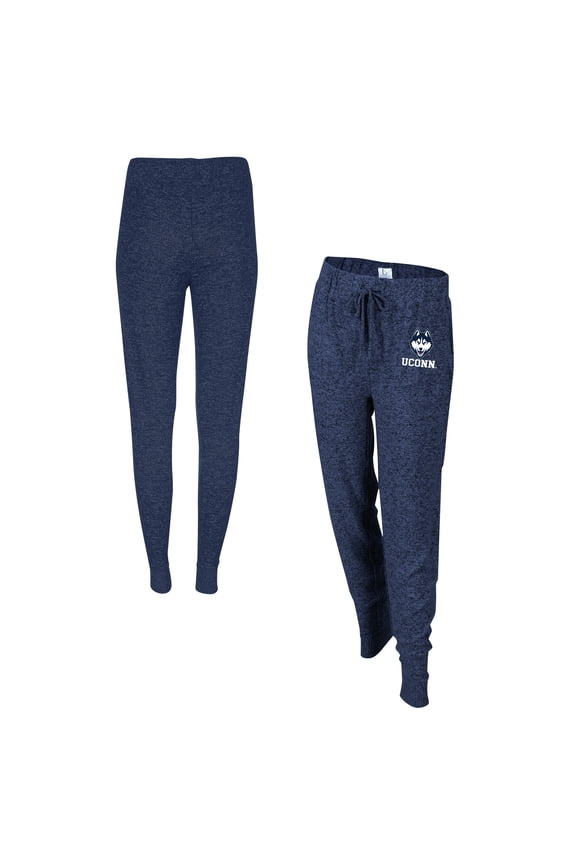 Women's Boxercraft Navy UConn Huskies Cuddle Tri-Blend Jogger Pants