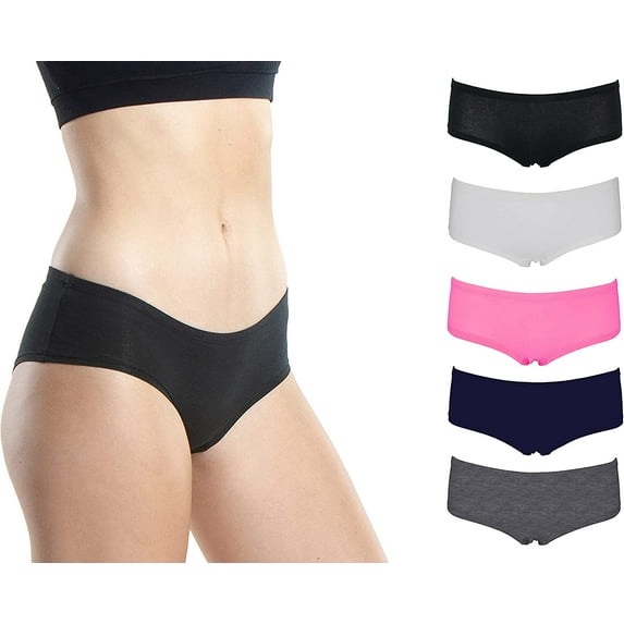 Women's Boy Shorts Underwear Lot of 5-10 Pack Cotton Assorted Solid Colors