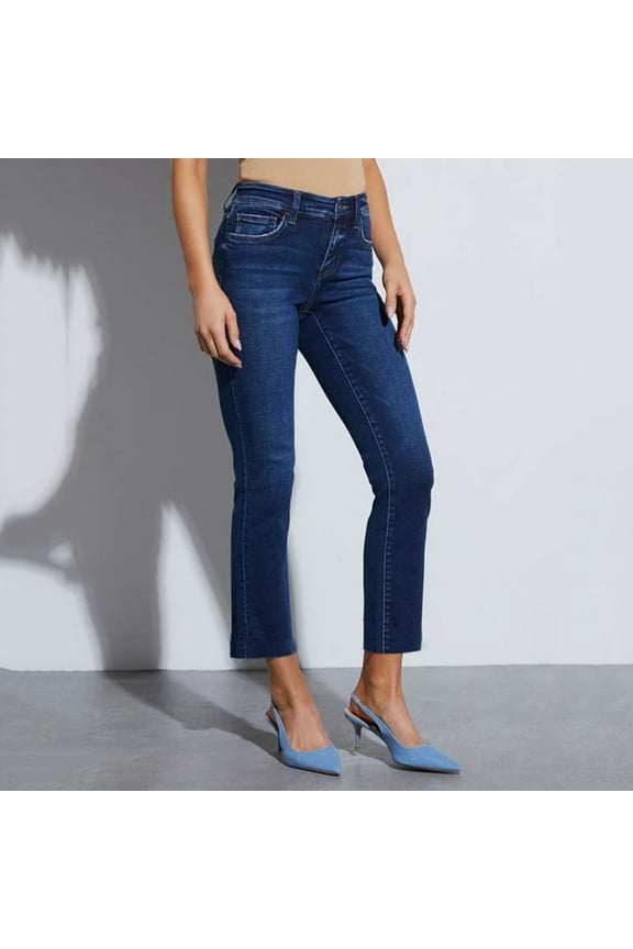 Women's Boyfriend Jeans Stretchy Ripped Distressed Denim Pants Women High Waist Pants Jean Temp Life Leggings Jean Pants for Women Stretchy Womens Clothes Women's plus Pants Jean Pants Women High